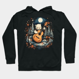 Winter Playing Guitar Hoodie